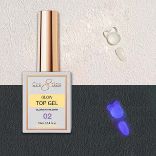 Cre8tion Glow in the Dark Top Coat 0.5oz 02 - C8 Nail SupplyCre8tion0916-3688