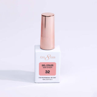Cre8tion Hema Free Semi - Sheer Collection 0.5oz - Coral Color - C8 Nail SupplyCre8tion