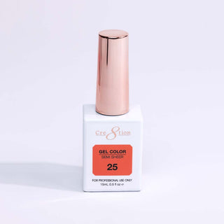 Cre8tion Hema Free Semi - Sheer Collection 0.5oz - Coral Color - C8 Nail SupplyCre8tion