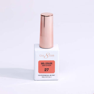 Cre8tion Hema Free Semi - Sheer Collection 0.5oz - Coral Color - C8 Nail SupplyCre8tion