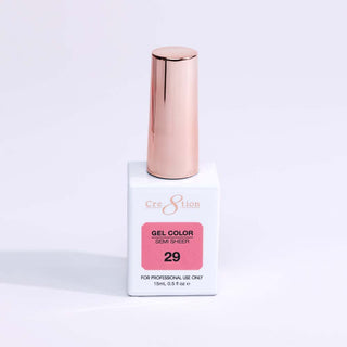Cre8tion Hema Free Semi - Sheer Collection 0.5oz - Coral Color - C8 Nail SupplyCre8tion