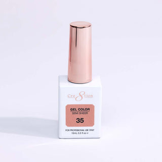 Cre8tion Hema Free Semi - Sheer Collection 0.5oz - Coral Color - C8 Nail SupplyCre8tion