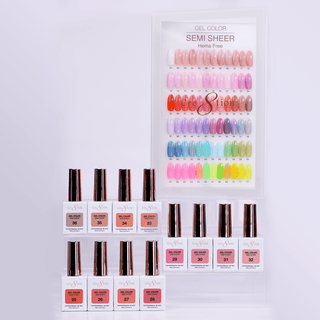Cre8tion Hema Free Semi - Sheer Collection 0.5oz - Coral Color - C8 Nail SupplyCre8tion