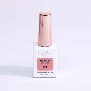 Cre8tion Hema Free Semi - Sheer Collection 0.5oz - Coral Color - C8 Nail SupplyCre8tion