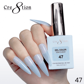 Cre8tion Hema Free Semi - Sheer Collection 0.5oz - Mauve Color - C8 Nail SupplyCre8tion