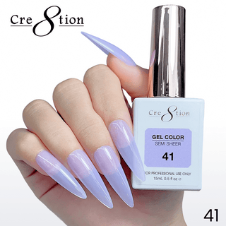Cre8tion Hema Free Semi - Sheer Collection 0.5oz - Mauve Color - C8 Nail SupplyCre8tion