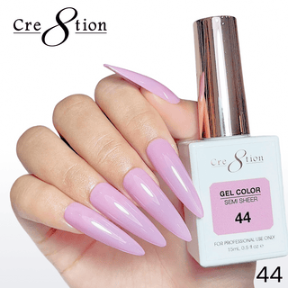 Cre8tion Hema Free Semi - Sheer Collection 0.5oz - Mauve Color - C8 Nail SupplyCre8tion