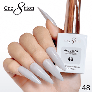 Cre8tion Hema Free Semi - Sheer Collection 0.5oz - Mauve Color - C8 Nail SupplyCre8tion