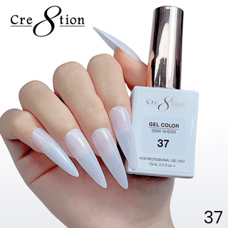 Cre8tion Hema Free Semi - Sheer Collection 0.5oz - Mauve Color - C8 Nail SupplyCre8tion