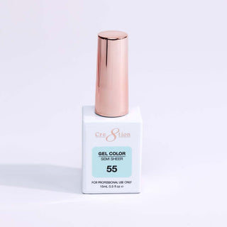Cre8tion Hema Free Semi - Sheer Collection 0.5oz - Mint Sky Color - C8 Nail SupplyCre8tion