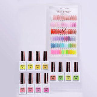 Cre8tion Hema Free Semi - Sheer Collection 0.5oz - Neon Color - C8 Nail SupplyCre8tion