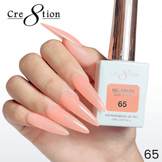 Cre8tion Hema Free Semi - Sheer Collection 0.5oz - Neon Color - C8 Nail SupplyCre8tion