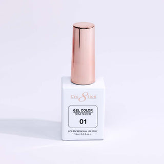 Cre8tion Hema Free Semi - Sheer Collection 0.5oz - Nude Color - C8 Nail SupplyCre8tion0916-0767
