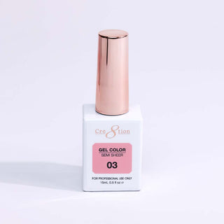 Cre8tion Hema Free Semi - Sheer Collection 0.5oz - Nude Color - C8 Nail SupplyCre8tion