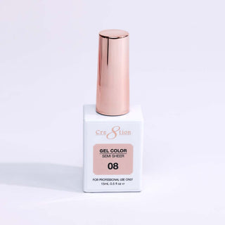 Cre8tion Hema Free Semi - Sheer Collection 0.5oz - Nude Color - C8 Nail SupplyCre8tion