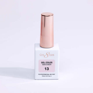 Cre8tion Hema Free Semi - Sheer Collection 0.5oz - Pink Color - C8 Nail SupplyCre8tion