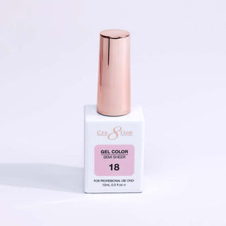Cre8tion Hema Free Semi - Sheer Collection 0.5oz - Pink Color - C8 Nail SupplyCre8tion