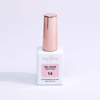 Cre8tion Hema Free Semi - Sheer Collection 0.5oz - Pink Color - C8 Nail SupplyCre8tion