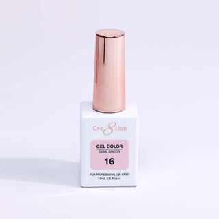Cre8tion Hema Free Semi - Sheer Collection 0.5oz - Pink Color - C8 Nail SupplyCre8tion