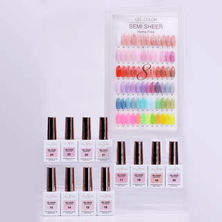 Cre8tion Hema Free Semi - Sheer Collection 0.5oz - Pink Color - C8 Nail SupplyCre8tion