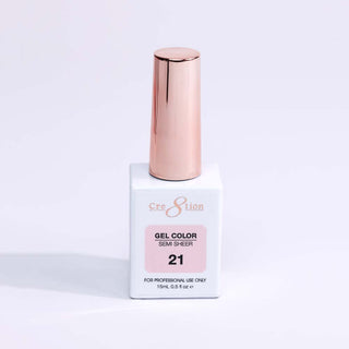 Cre8tion Hema Free Semi - Sheer Collection 0.5oz - Pink Color - C8 Nail SupplyCre8tion