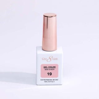 Cre8tion Hema Free Semi - Sheer Collection 0.5oz - Pink Color - C8 Nail SupplyCre8tion