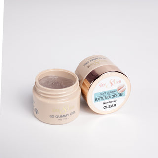 Cre8tion Hema Free Soft Gummy - Extend/3D Gel in Jar 1oz - Clear - C8 Nail SupplyCre8tion0916-1057