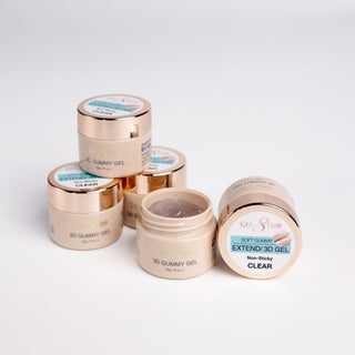 Cre8tion Hema Free Soft Gummy - Extend/3D Gel in Jar 1oz - Clear - C8 Nail SupplyCre8tion0916-1057