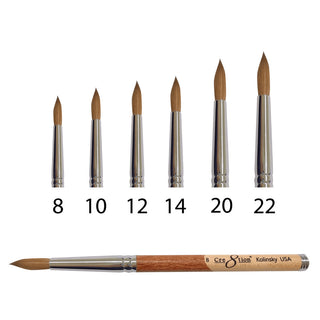 [2 Pack Bonus] Cre8tion Kolinsky Acrylic Brush Forrest (Compare - Buy 1 Get 1 Free)