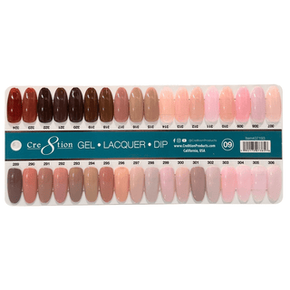 Cre8tion Matching Color - Earthy Undertones Collection - 36 Colors w/ 2 Color Chart - C8 Nail SupplyCre8tion