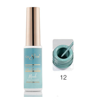 Cre8tion Mood Changing Detailing Gel 0.25oz - Full set 18 colors - C8 Nail SupplyCre8tion