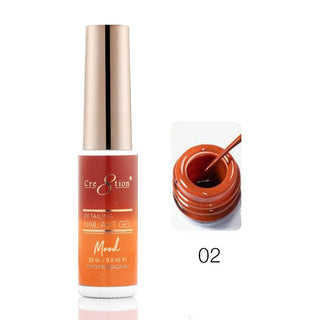 Cre8tion Mood Changing Detailing Gel 0.25oz - Full set 18 colors - C8 Nail SupplyCre8tion