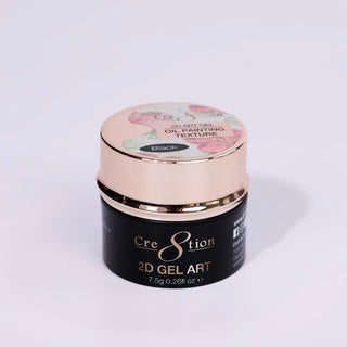 Cre8tion Nail 2D Canvas Painting Gel 0.26oz Black - C8 Nail SupplyCre8tion0916-0450