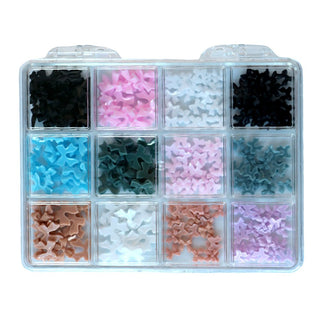 Cre8tion Nail Art Accessory 3D Flat Bows 08 - C8 Nail SupplyCre8tion1101-1312N