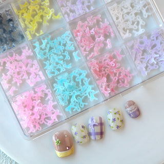 Cre8tion Nail Art Accessory Jelly Small Bows 10 - C8 Nail SupplyCre8tion1101-1314N
