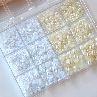 Cre8tion Nail Art Accessory Pearl Flat Bottom 03 - C8 Nail SupplyCre8tion1101-1307N