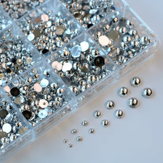 Cre8tion Nail Art Accessory Silver Flat Bottom 02 - C8 Nail SupplyCre8tion1101-1306N