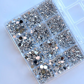 Cre8tion Nail Art Accessory Silver Flat Bottom 02 - C8 Nail SupplyCre8tion1101-1306N