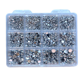 Cre8tion Nail Art Accessory Silver Flat Bottom 02 - C8 Nail SupplyCre8tion1101-1306N