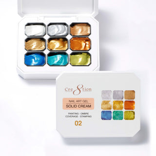 Cre8tion Nail Art Gel - Solid Cream - 02 - C8 Nail SupplyCre8tion0916-1076