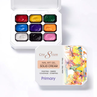 Cre8tion Nail Art Gel - Solid Cream Collection - Primary - C8 Nail SupplyCre8tion0916-0457