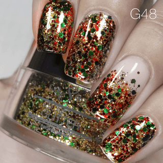 Cre8tion Nail Art Glitter 0.5oz - TIS THE SEASON - C8 Nail SupplyCre8tion1101-0863