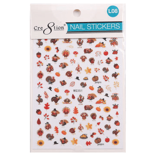 Cre8tion Nail Art Sticker Leaves (11 Styles) - C8 Nail SupplyCre8tion1101-1249
