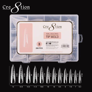 Cre8tion Nail Building Tip Mold 03 288pcs - C8 Nail SupplyCre8tion15545