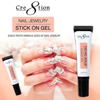 Cre8tion Nail Jewelry Stick On Gel in Tube 15ml (New Version) - C8 Nail SupplyCre8tion1101-1293N