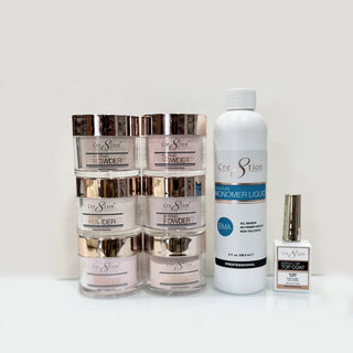 Cre8tion Natural Elegance - 6 Top Selling Color Set - C8 Nail SupplyCre8tion