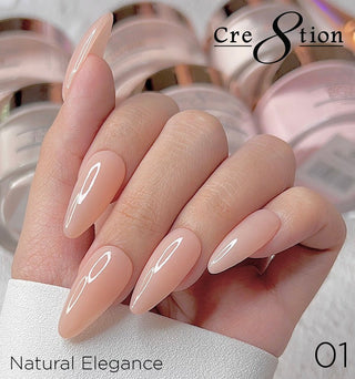 Cre8tion Natural Elegance Powder - 01 - Classic - C8 Nail SupplyCre8tion01539
