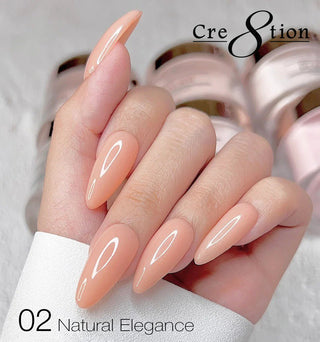 Cre8tion Natural Elegance Powder - 02 - Graceful - C8 Nail SupplyCre8tion01540