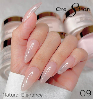 Cre8tion Natural Elegance Powder - 09 - A Glance - C8 Nail SupplyCre8tion01547