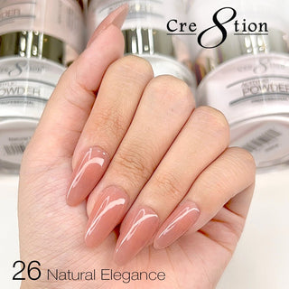 Cre8tion Natural Elegance Powder - 26 - Heart beats - C8 Nail SupplyCre8tion01632